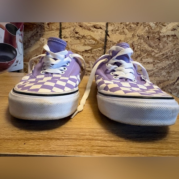 **VINTAGE**Vans Purple Checkered Skateboarding sneakers **RED TAGS** NEW - Picture 2 of 16